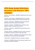 CFEI Study Guide| Definitions Questions and Answers 100%  CORRECT