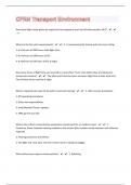 CFRN Transport Environment 49 Questions And Answers