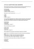 ILE EXAM QUESTIONS AND ANSWERS