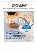 Test bank for Bates’ Guide To Physical Examination and History Taking 13th Edition Bickley Complete Rationals including  All Chapters( 1-27)|  ULTIMATE GUIDE 2022 A+