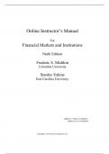 Solution Manual for Financial Markets and Institutions 9th Edition by Frederic S. Mishkin, Stanley Eakins