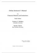 Solution Manual for Financial Markets and Institutions 9th Edition by Frederic S&period; Mishkin&comma; Stanley Eakins