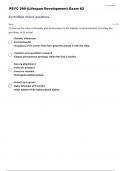 PSYC 290 (Lifespan Development) Exam #2