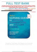 FULL TEST BANK For Bates' Nursing Guide to Physical Examination and History Taking 2nd Edition by Beth Hogan-Quigley MSN RN CRNP (Author), Mary Louise Palm (Author), Lynn S. Bickley MD (Author) Questions & Answers