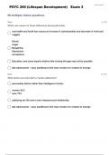PSYC 290 (Lifespan Development)   Exam 3