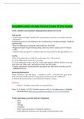 CHILDREN AND YOUNG PEOPLE EXAM STUDY GUIDE