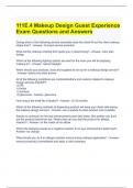 11E.4 Makeup Design Guest Experience Exam Questions and Answers