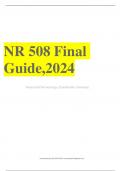 NR 508 Final Guide,2024    Advanced Pharmacology (Chamberlain University)