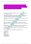  INP402 Epic Care Inpatient Clinical Documentation 2023 Latest Updated 100&percnt; TOPSCORE&excl;&excl;&excl;PASS&excl;&excl;&excl;