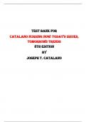  Catalano Nursing Now: Today's Issues, Tomorrows Trends 8th Edition Test Bank By Joseph T. Catalano | Chapter 1 – 28, Latest-2023/2024|
