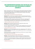 OB COMPREHENSIVE REVIEW FOR THE NCLEX-PN EXAM 2023&sol;2024 WITH RATIONALES ALREADY GRADED A