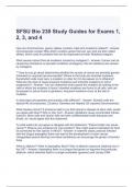 SFSU Bio 230 Study Guides for Exams 1, 2, 3, and 4 Questions with correct Answers