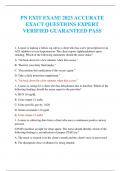 PN EXIT EXAM! 2023 ACCURATE EXACT QUESTIONS EXPERT VERIFIED GUARANTEED PASS