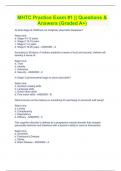 MHTC Practice Exam &num;1 &vert;&vert; Questions & Answers &lpar;Graded A&plus;&rpar;