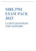 MRL3701  EXAM PACK  2023  LATEST QUESTIONS  AND ANSWERS 