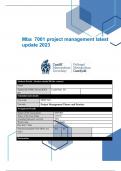 Mba 7001 project management latest update 2023 Student Details ( Student should fill the content) Name Student ID (UWIC ID and ICBT ID) Cardiff Met ID : Scheduled unit details Unit code MPM 7001 Unit title Project Management Theory and Practice Assignment
