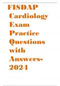 FISDAP Cardiology Exam Practice Questions with Answers-COMPLETE 2024