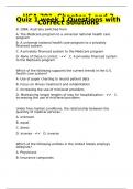 HCA 201- Chapter 1 and 2 Quiz 1 week 1 Questions with Correct Solutions 