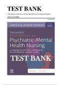 Test Bank for Varcarolis Essentials of Psychiatric Mental Health Nursing 5th Edition Chyllia D Fosbre ISBN 9780323810302 Chapters 1-28 | Complete Guide A+
