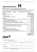  AQA GCSE PHYSICS HIGHER TIER PAPER 1 QP 2023 