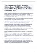  TNCC Notes for Written Exam,