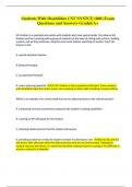 Students With Disabilities CST NYSTCE &lpar;060&rpar; Exam Questions and Answers Graded A&plus;
