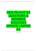 pn-hesi-exit-v5 / ACTUAL EXAM QUESTIONS & ANSWERS 2022/2023 LATEST UPDATE / GRADED A+