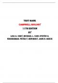 Campbell Biology 11th Edition By Lisa A. Urry, Michael L. Cain, Steven A. Wasserman, Peter V. Minorsky, Jane B. Reece|All Chapters,  Latest-2023/2024|