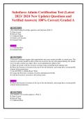 Salesforce Admin Certification Test (Latest 2023/ 2024 New Update) Questions and  Verified Answers| 100% Correct| Graded A 