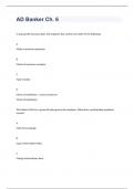 AD Banker Ch. 6 question with 100% correct answers graded A+