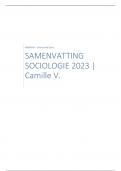 Samenvatting Sociologie 2023-2024