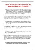 NR 4230 OB&sol;PEDS PREP EXAM 2 QUESTIONS AND ANSWERS WITH RATIONALES 2023&sol;2024