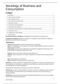 Sociology of Business and Consumption - VOLLEDIGE SAMENVATTING