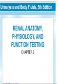 Urinalysis and Body Fluids, 5th EditionRENAL ANATOMY, PHYSIOLOGY, AND FUNCTION TESTINGCHAPTER 2