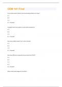 CEM 141 Final Questions and Answers(A+ Solution guide)
