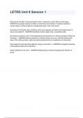 LETRS Unit 8 Session 1