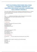 RCFE CALIFORNIA PROCTORED REAL EXAM 2023&sol;2024&vert; 2 DIFFERENT VERSIONS 200&plus; QUESTIONS AND EXPERT ANSWERS&vert; GUARANTEED PASS ALREADY GRADED A