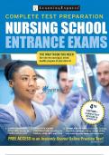 Complete Nursing Preperation Nursing School Entrance Exam