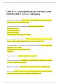 C464 WGU Exam Questions and Answers Latest 2023-2024 100&percnt; Correct Fall-Spring