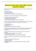 Bonent review exam with 100&percnt; correct answers &vert;verified