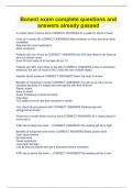 Bonent exam complete questions and answers already passed