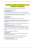 BONENT REVIEW EXAM WITH 100&percnt; CORRECT ANSWERS