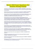 Bonent 2023 Exam Questions And Answers Already Passed