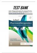 Test Bank Lehne’s Pharmacotherapeutics for Advanced Practice Nurses and Physician Assistants 2nd Edition Rosenthal | Test Bank| Chapter 1-92| Ultimate Guide A+