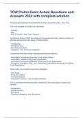 TCW Prelim Exam Actual Questions and Answers 2024 with complete solution