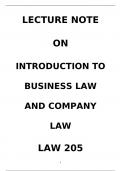 LAW (BUSINESS AND COMPANY LAW)