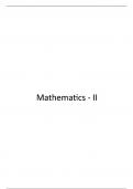 Engineering Mathematics-II Hand Made Notes (JNTU)