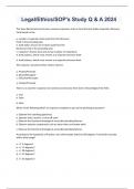 Legal&sol;Ethics&sol;SOP's Study Q & A 2024