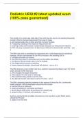 Pediatric HESI &num;2 latest updated exam &lpar;100&percnt; pass guaranteed&rpar;&period;