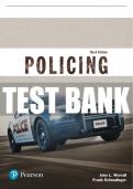Test Bank For Policing &lpar;Justice Series&rpar; 3rd Edition All Chapters - 9780134453606